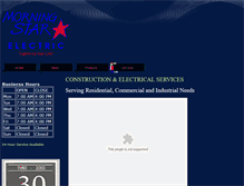 Tablet Screenshot of morningstarelectric.net